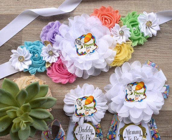 You'll Go Places Baby Shower, Maternity Sash, Mommy To Be, Daddy To Be, Baby Shower Gift, Custom