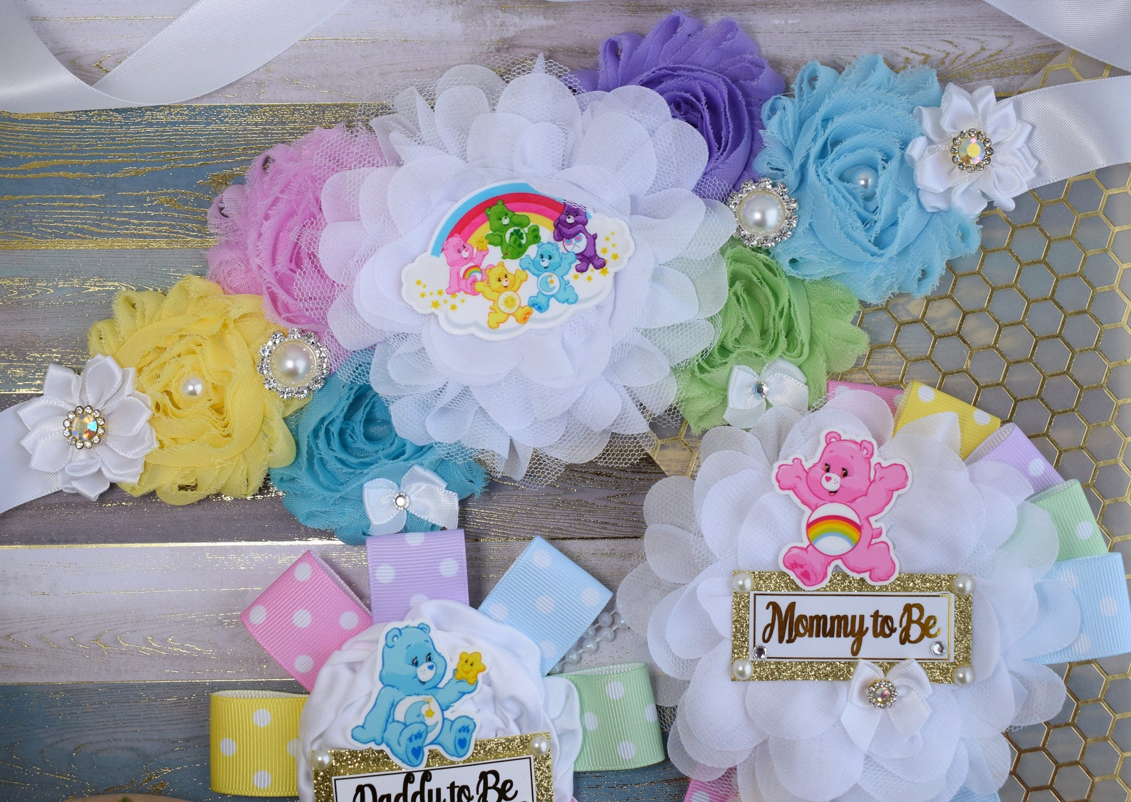 Care Bears Baby Shower Care Bears Pastel Color Maternity Etsy