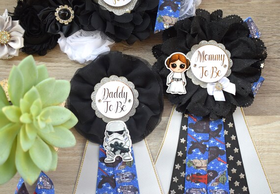 Superhero Baby Shower, Black White Baby Shower, Mommy To Be Corsage Pin Set, Superhero Comic Maternity Belt, Daddy and Mommy