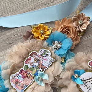 Cowboy Sheriff Woody Baby Shower, Maternity Sash, Mommy To Be Pin, Daddy To Be Pin, Custom Baby Shower Set bild 7