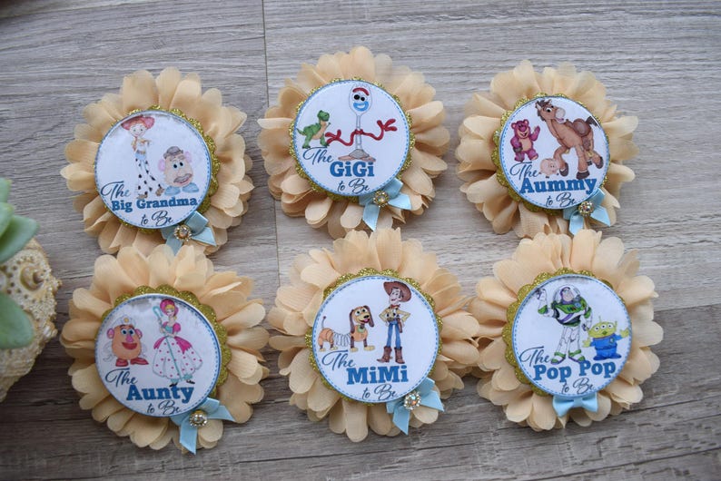 Cowboy Sheriff Woody Baby Shower, Maternity Sash, Mommy To Be Pin, Daddy To Be Pin, Custom Baby Shower Set bild 12