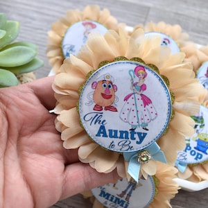 Cowboy Sheriff Woody Baby Shower, Maternity Sash, Mommy To Be Pin, Daddy To Be Pin, Custom Baby Shower Set bild 10