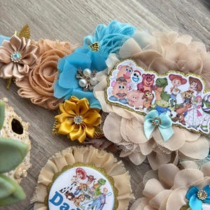 Cowboy Sheriff Woody Baby Shower, Maternity Sash, Mommy To Be Pin, Daddy To Be Pin, Custom Baby Shower Set bild 8