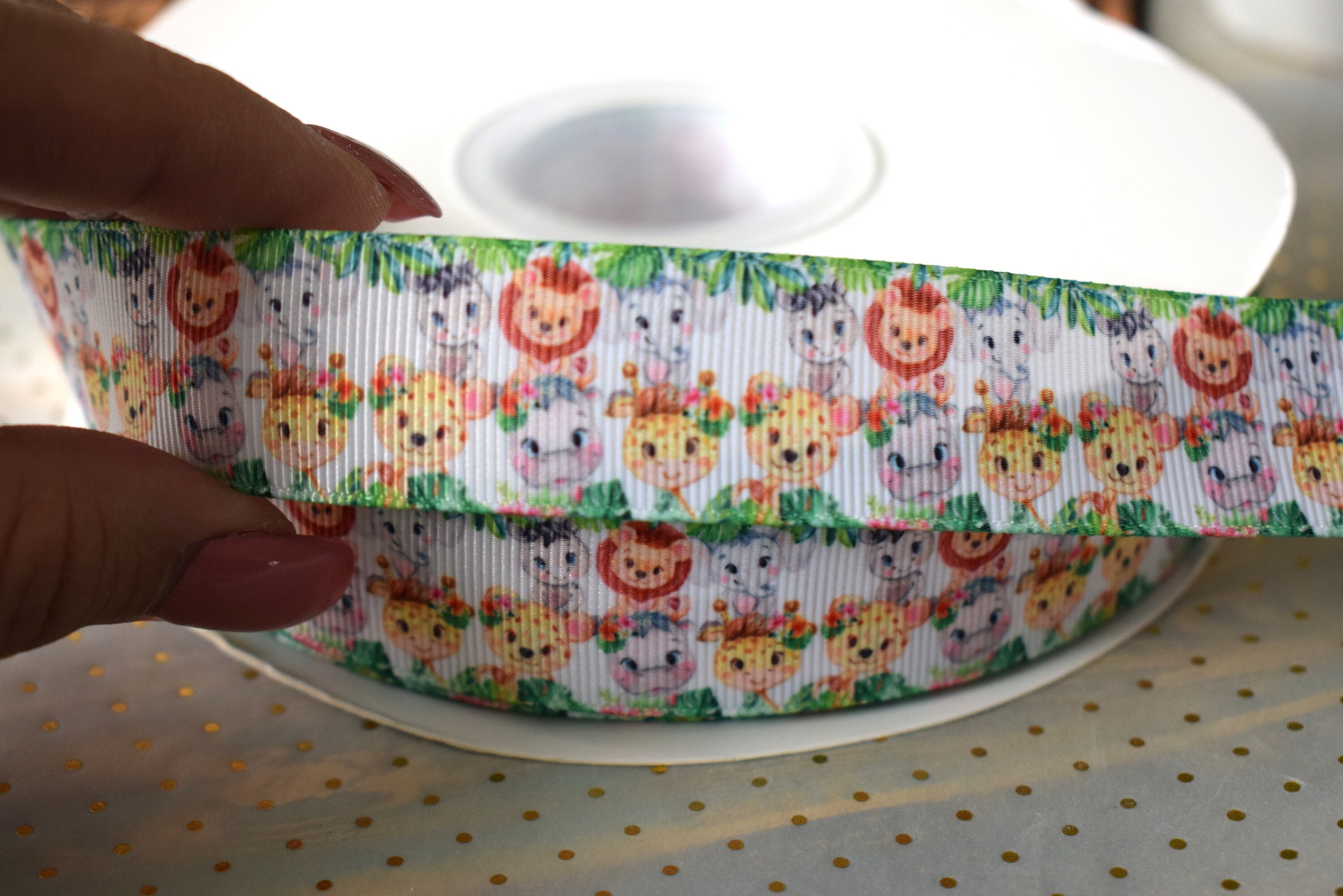 Jungle Safari Ribbon Diaper Cake Ribbon Boy Baby Safari Etsy