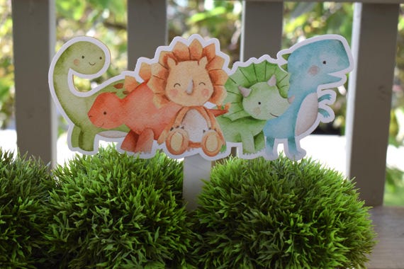 Baby Dinosaur Topper Cake Baby Shower, Neutral Dinosaur Egg Centerpieces Decorations, Boy Room Nursery Decor, New Mom Gifts - S0002