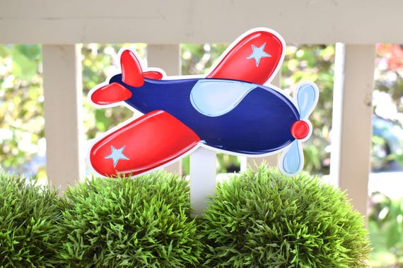 Airplane Cake Topper Baby Shower, Baby Shower Centerpieces Decor, Room Nursery Decor, Airplane Baby Shower Gift, Celebrations By Cris