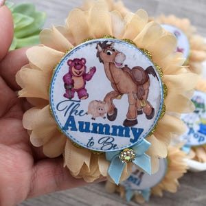 Cowboy Sheriff Woody Baby Shower, Maternity Sash, Mommy To Be Pin, Daddy To Be Pin, Custom Baby Shower Set bild 17