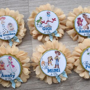 Cowboy Sheriff Woody Baby Shower, Maternity Sash, Mommy To Be Pin, Daddy To Be Pin, Custom Baby Shower Set bild 15