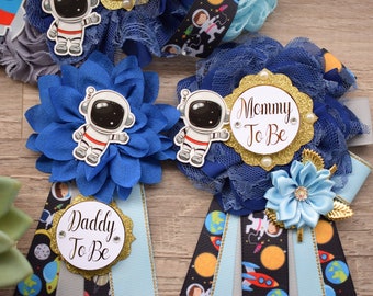 Boy Space Planet Baby Shower, Space Maternity Sash, Out of Space Mommy To Be, Planets Rocket Daddy To Be, Baby Shower Gift, Boy Baby Shower