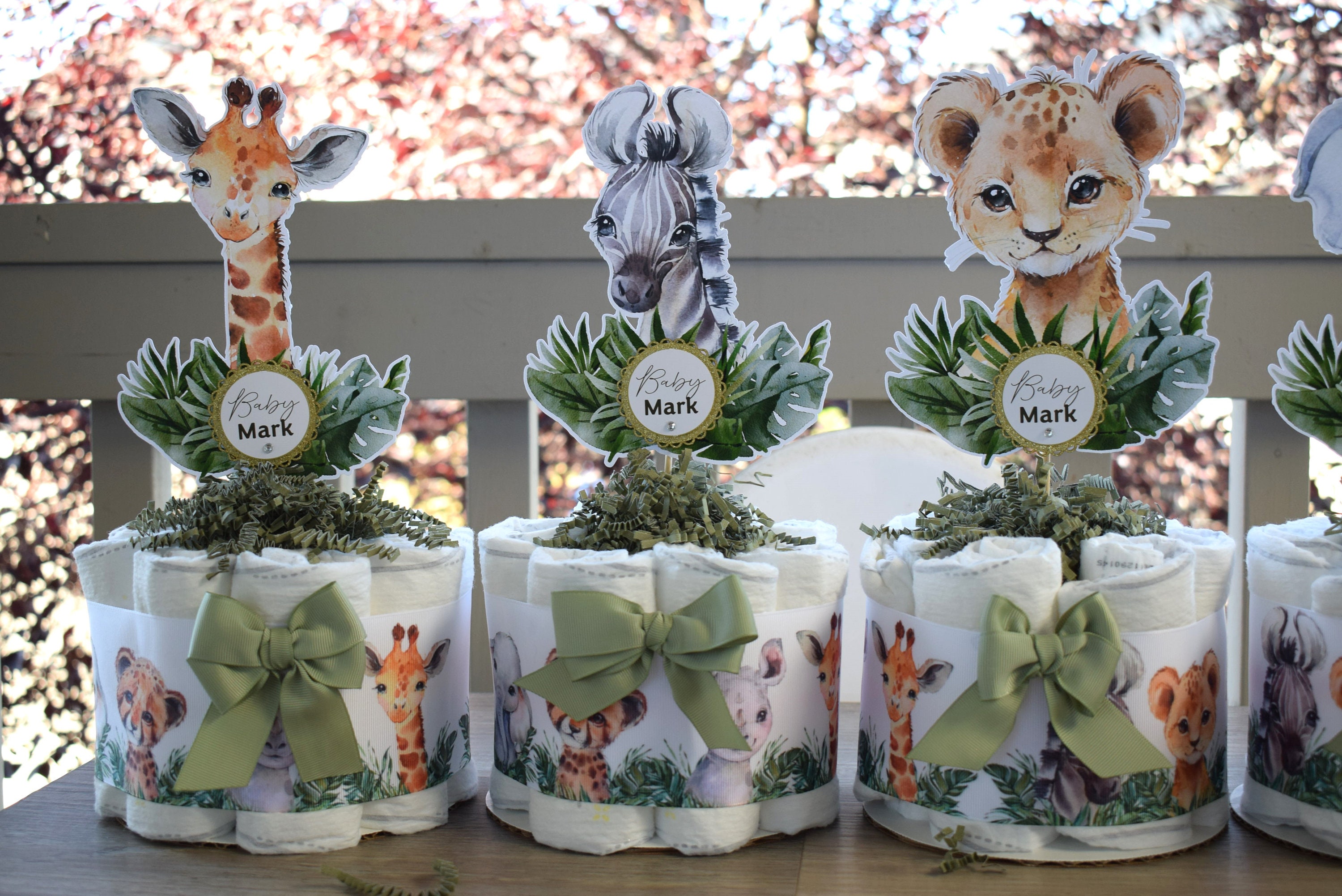 JUNGLE Centerpieces Set Of Jungle Animal Cutouts 4 And Tropical Leaves jungle-centerpieces-set-of-jungle-animal-cutouts-4-and-tropical-leaves