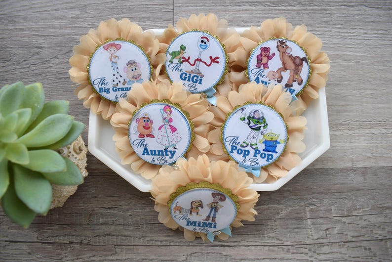 Cowboy Sheriff Woody Baby Shower, Maternity Sash, Mommy To Be Pin, Daddy To Be Pin, Custom Baby Shower Set bild 11