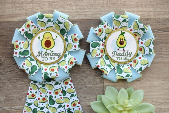Boy Holy Guacamole Avocado Baby Shower, Maternity Sash, Blue Avocado Baby Shower, Mommy To Be Ribbon Pin, Daddy To Be Badge Pin, Family Pin