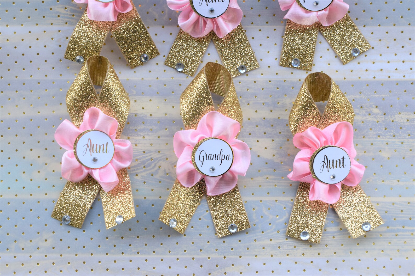 Pink Gold Princess Baby Shower Pink Princess Family Pin Pink - Etsy