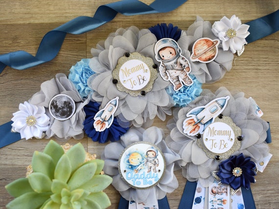 Astronaut Space Baby Shower, Planets Maternity Sash, Out of Space Mommy To Be, Astronaut Rocket Daddy To Be, Baby Shower Gift, Spaceman