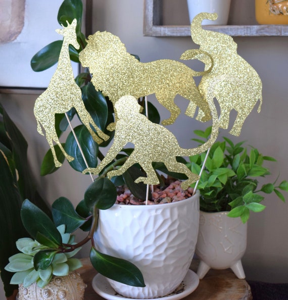 Jungle Safari Topper Baby Shower, Party Decor, Baby Shower Centerpieces Decorations, Room Nursery Decor, New Mom Gifts