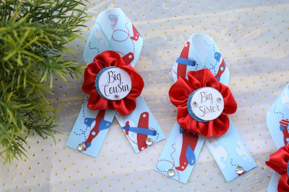 Airplane Baby Shower, Boy Baby Shower, Airplane Maternity Sash, Up Up and Away, Fly Airplane Baby Shower Sash, Blue Red White