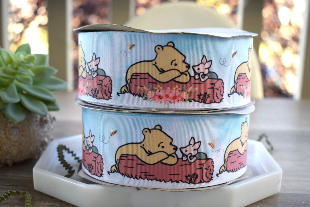 Classic Winnie the Pooh Grosgrain Ribbon, Boy Winnie and Girl Winnie ...