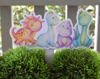 Décoration de gâteau de naissance en forme de petit dinosaure, centre de table neutre pour bébé, salle de révélation du sexe, cadeaux pour nouvelle maman, Celebrationsbycris