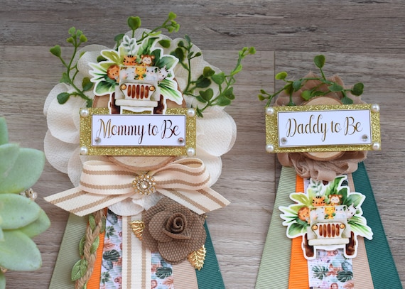 Jungle Safari Boho Baby Shower, Safari Sage Maternity Sash, Animal Mommy To Be Ribbon, Jungle Daddy To Be Pin, Greenery Shower, Custom