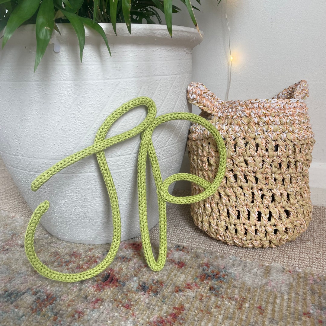 Knitted Wire Letters - Personalised Cord Rope Letters - Etsy