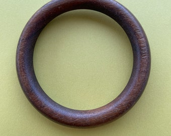 Wood bangle bracelet