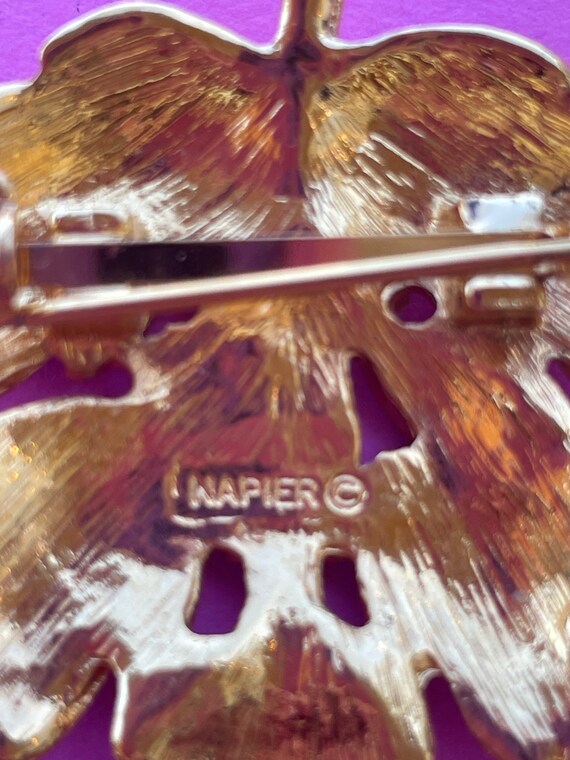 Classic Mid Century Modern Napier leaf pin. - image 3