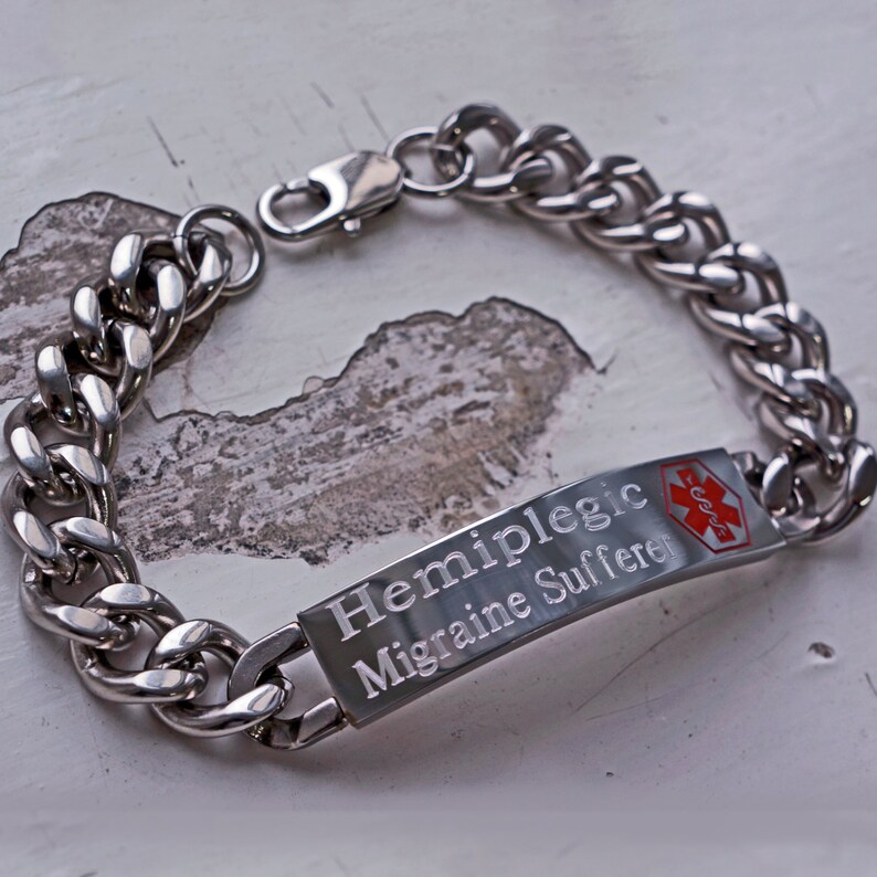 Emergency Bracelet Medical ID Bracelet Men/'s Medical Alert Bracelet