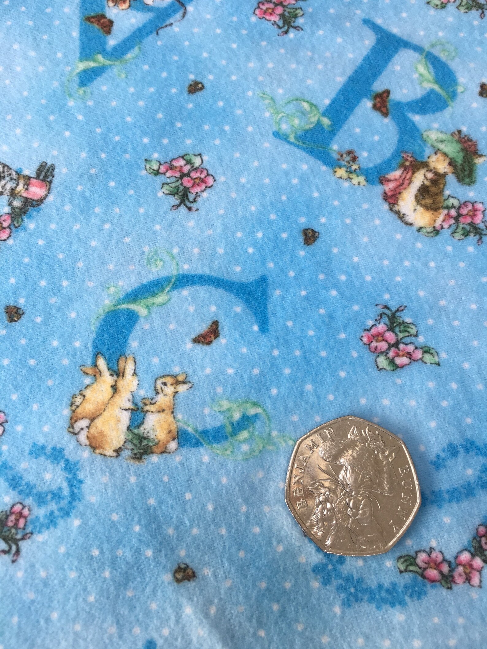 Beatrix Potter 2006 Peter Rabbit and Friends Flannel Brushed | Etsy