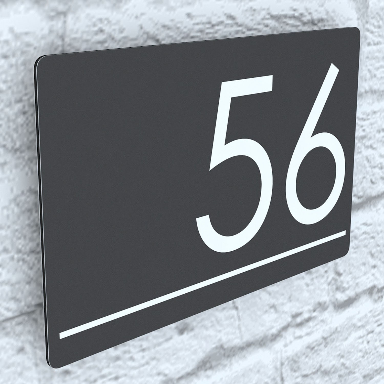 Acrylc House Sgn Modern Contemporary House Sgn Door Number 3D House - View #7
