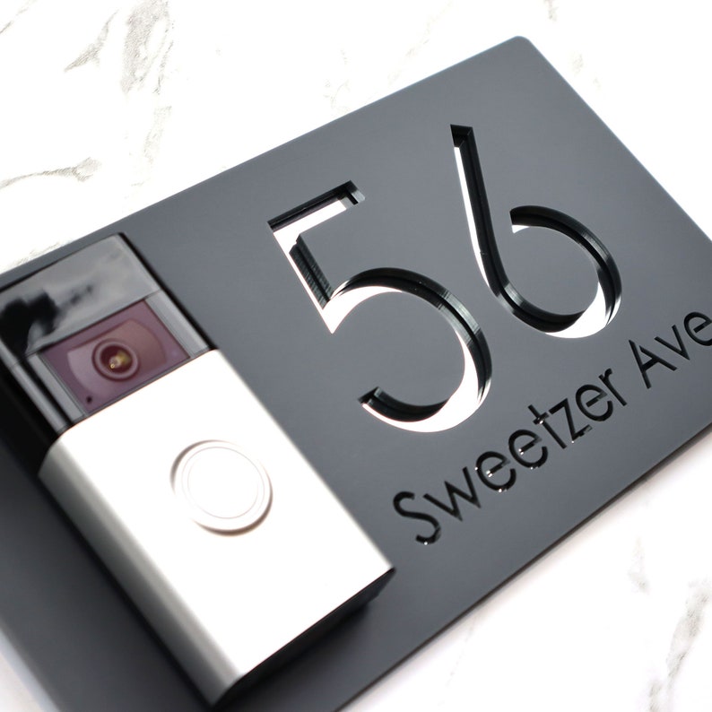 K Smart Sign | Bellissima DB | Ring Nest Wifi Doorbell Plate Laser Cut ...