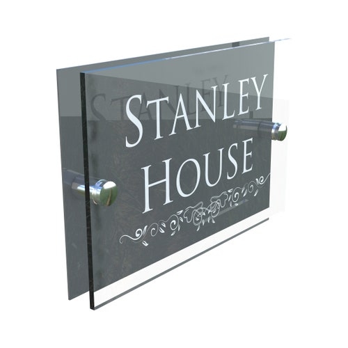 Custom Acrylic House Number Plaque Etsy