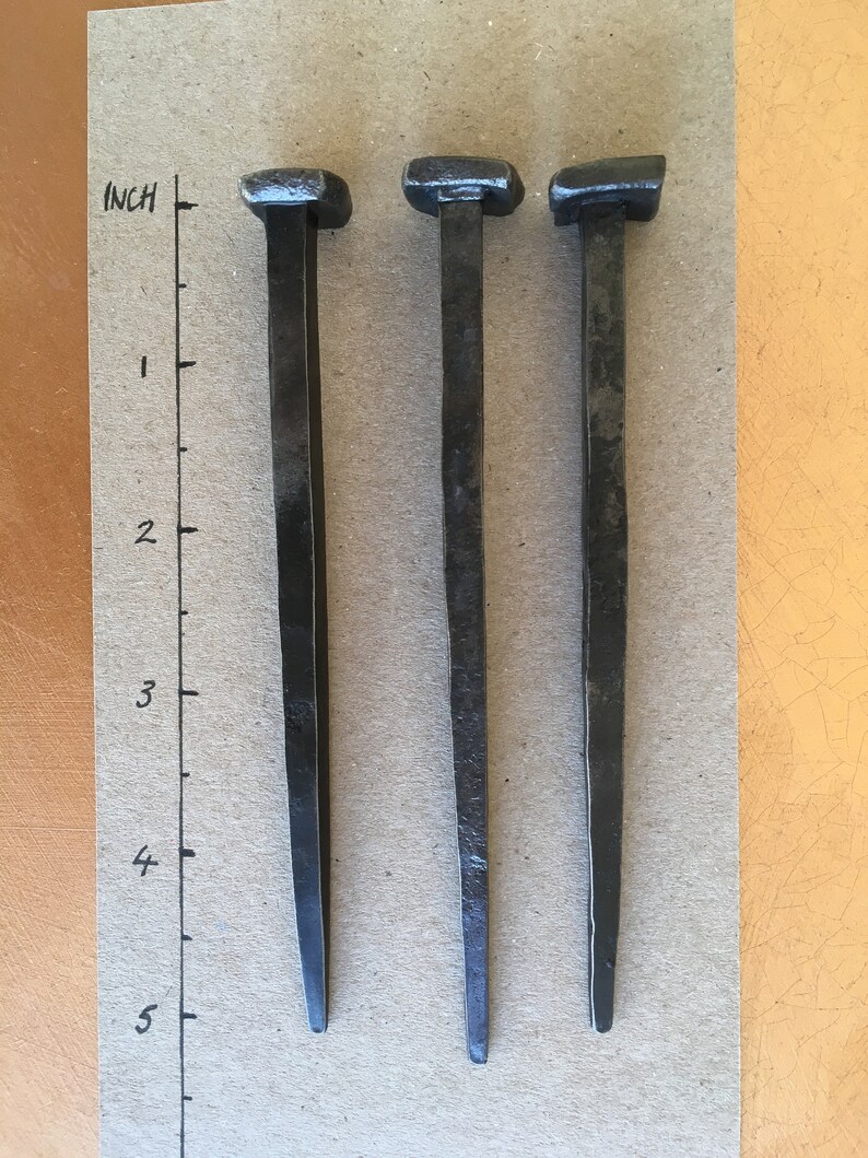 Hand Steel Nail Square head Extra Large 5 size Etsy