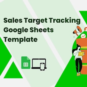 Umsatzzielverfolgung | Google Sheets Vorlage | Bewerten Sie die Verkaufsleistung