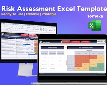 Plantilla de evaluación de riesgos / Plantillas de Excel / Herramienta de gestión de riesgos / Registro de riesgos / Plantilla HIRA de Excel