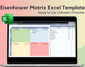 Eisenhower Matrix Excel Template: Task Priority Planner