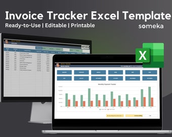Invoice Tracker: Printable Excel Spreadsheet Template
