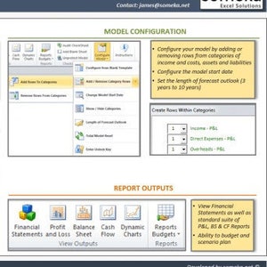 Excel Financial Forecasting Model: Business Planner & Budgeting