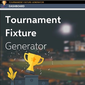 Generador de calendario de torneos: Plantilla de Excel, Cuadro de Eliminatorias Deportivas