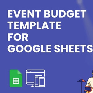 Event Budget Google Sheets Template | Event Budget Planner | Event Spreadsheet | Party Budget Template | Event Planning Budget Worksheet