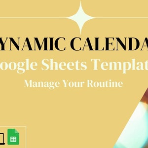 Dynamic Calendar Google Sheets Template Track Your Tasks and Events Dynamic Calendar Google Sheets Template Track Your Tasks and Events