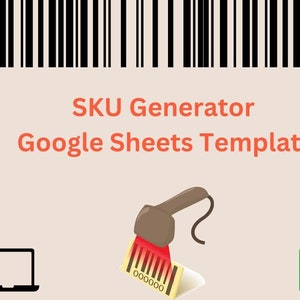 SKU Generator | Google Sheets Template | Generate Unique Codes for your Products