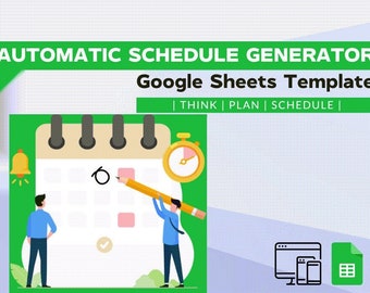 Automatyczny generator harmonogramów | Szablon Arkuszy Google