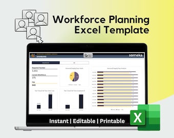 Workforce Planning Excel Template: HR Dashboard Tool