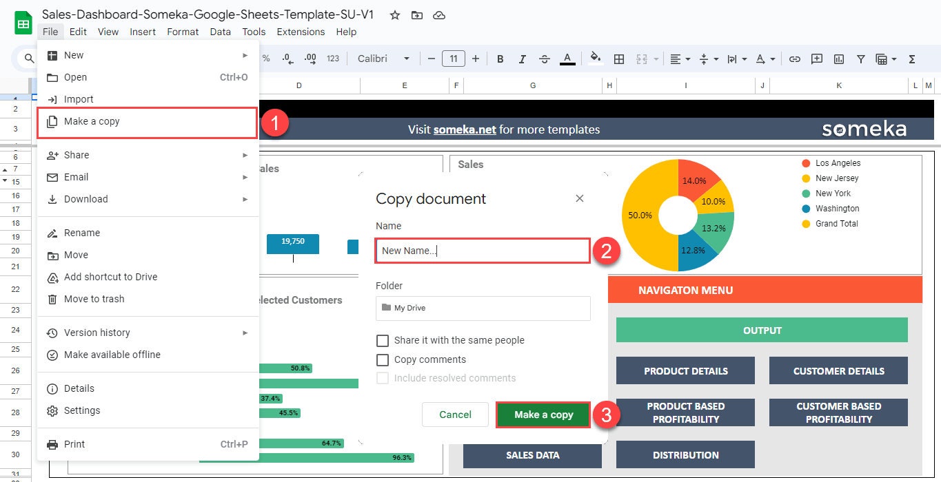 Sales Dashboard Google Sheets Sales Tracker Online Sales Report Sales