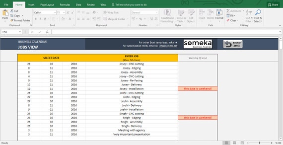 automatic schedule planner calendar maker excel template business schedule maker