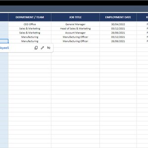 Employee Evaluation | Google Sheets Template | Performance Review Tool ...