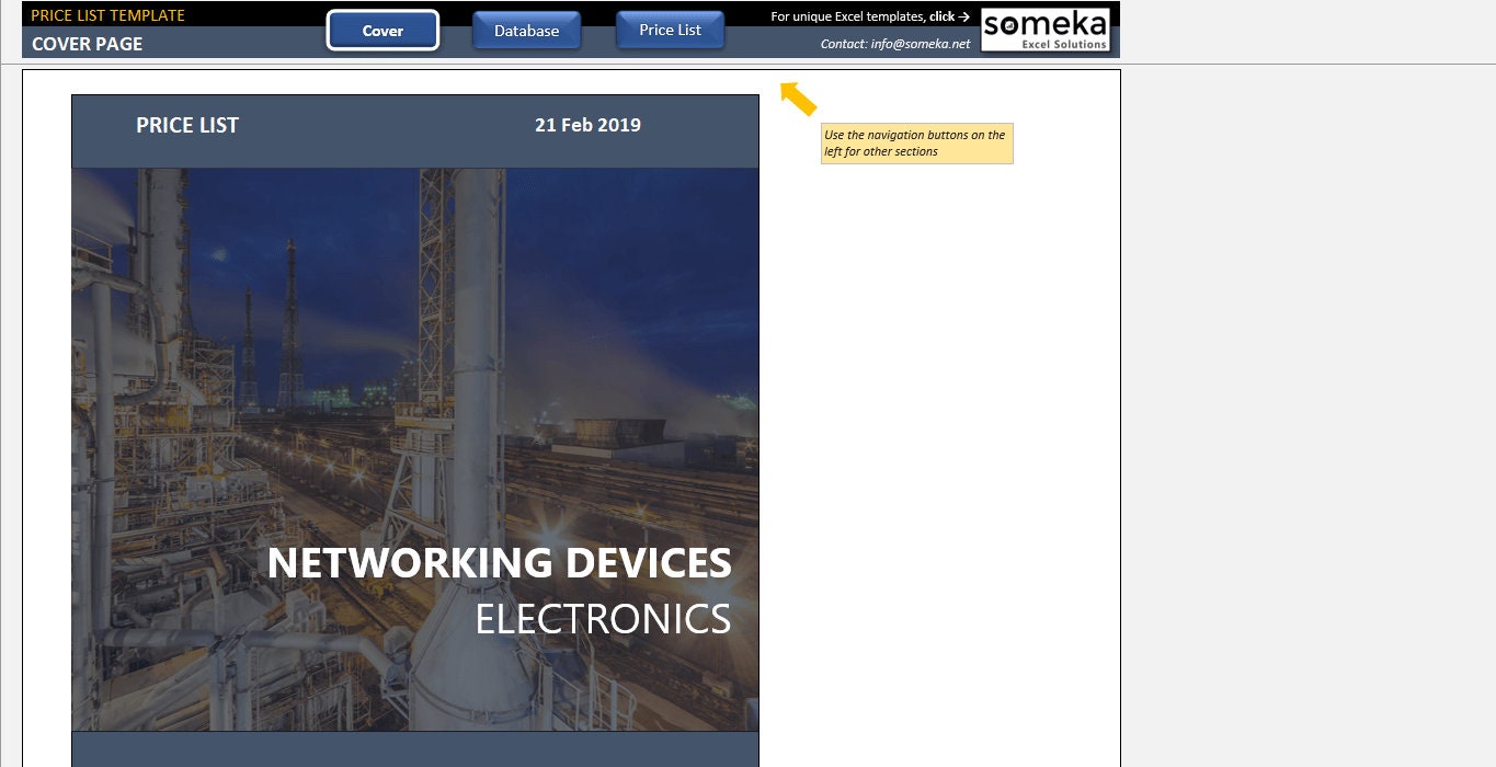 Price List Template in Excel Ready to Download Printable | Etsy