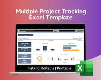 Multiple Project Tracker: All-in-One Excel Template
