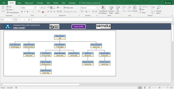 Automatic Org Chart Generator