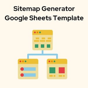 Gerador de Sitemap | Modelo do Planilhas Google | Criador de gráfico de mapa de site